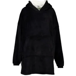 Zeeman Woonaccessoires|Plaids & Dekens^Deken-hoodie - Zwart