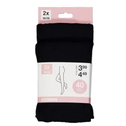 Zeeman Panty's^Panty - Zwart