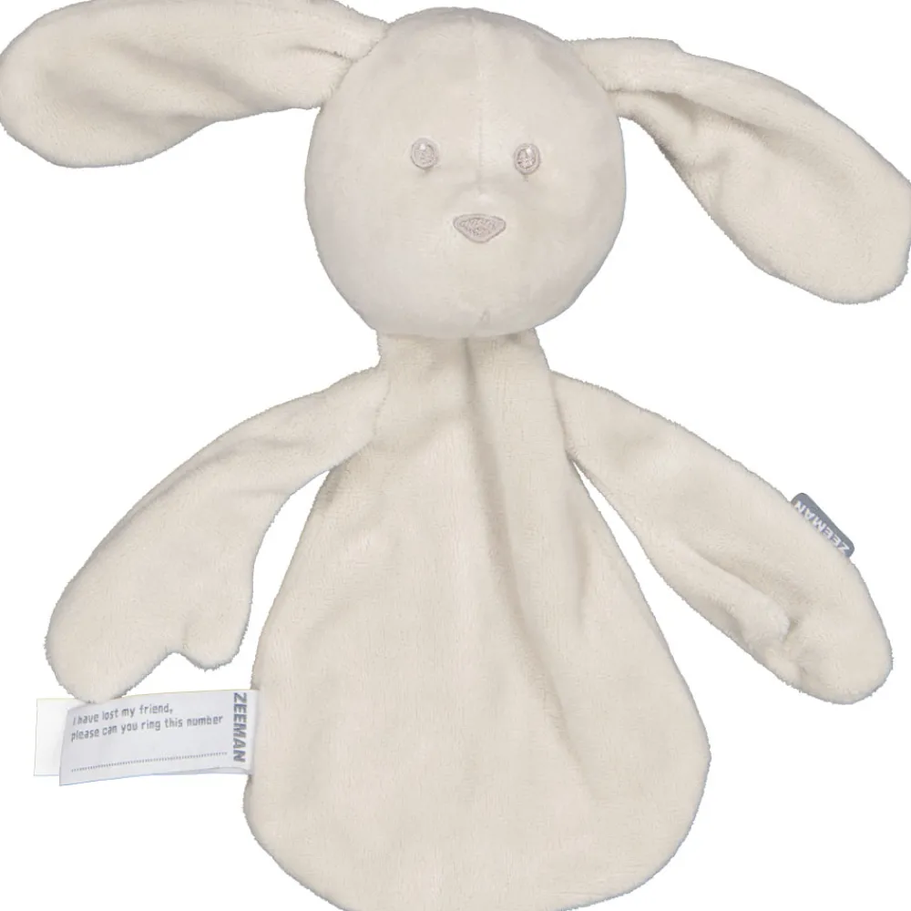 Zeeman Kraamcadeaus|Knuffeldoeken^Pluchen knuffel - Grijs
