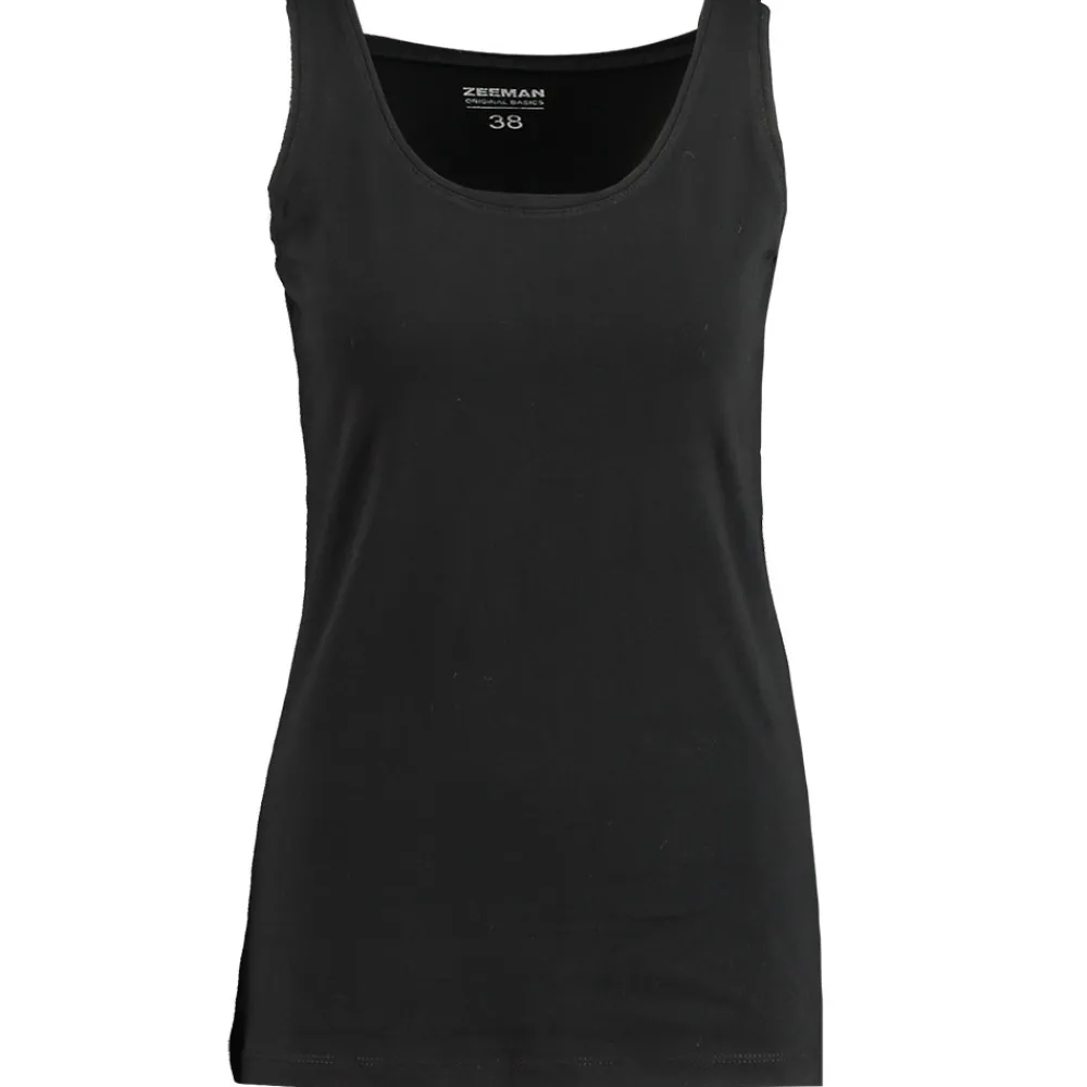 Zeeman T-shirts & Tops|Basics^Singlet - Zwart