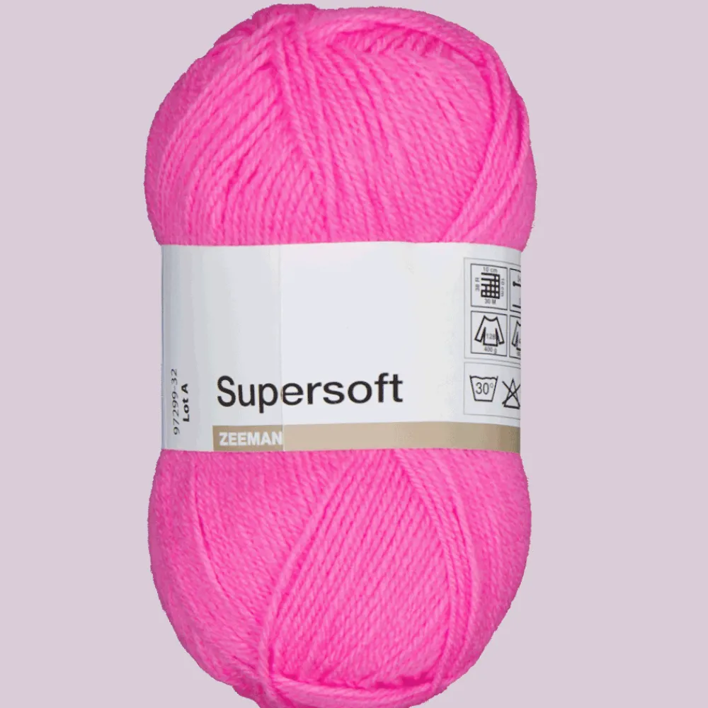 Zeeman Hobby|Breigaren^Super soft Breigaren - Roze