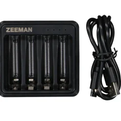 Zeeman Elektronica^USB-batterijlader - Zwart